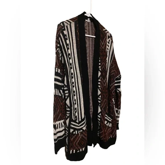 Ecote Urban Outfitter Open Front Cardigan Women Large Geometric Multicolor comfy - Picture 5 of 16